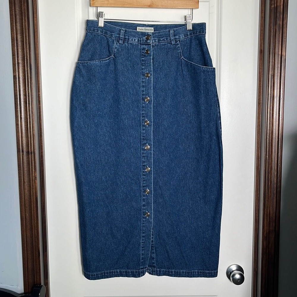 Vintage Casual Collection Denim Skirt